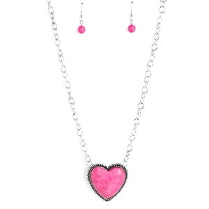 Pink Heart Necklace
